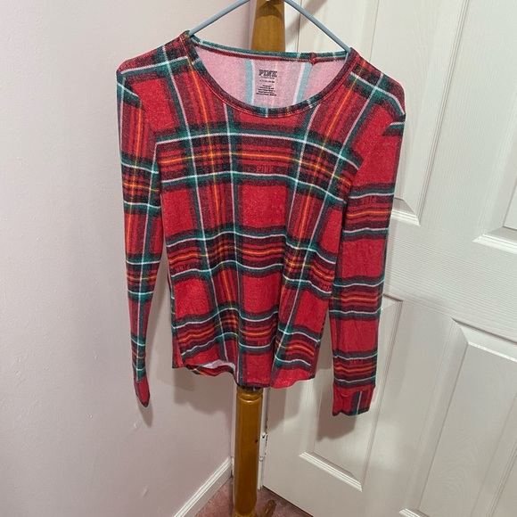 NWOT VS Pink Holiday themed pj set - Picture 2 of 6